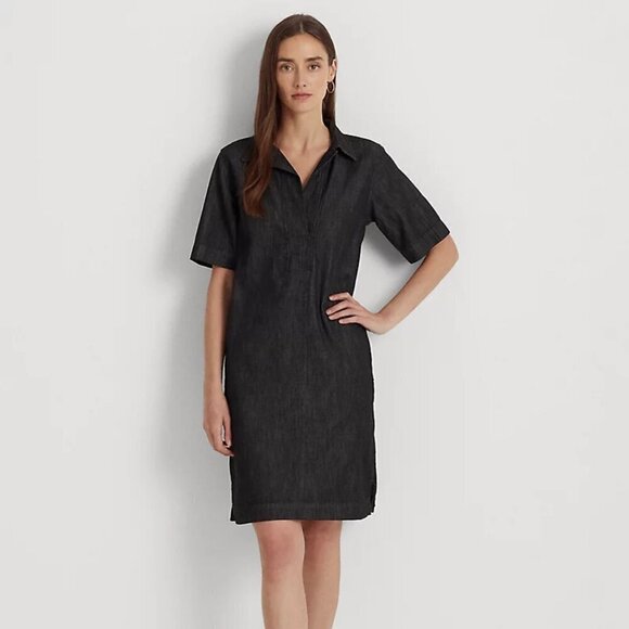 Lauren Ralph Lauren Charcoal Mini Dress - Picture 1 of 11